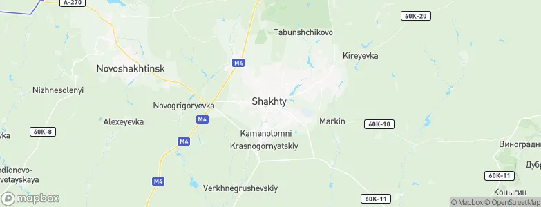 Shakhty, Russia Map