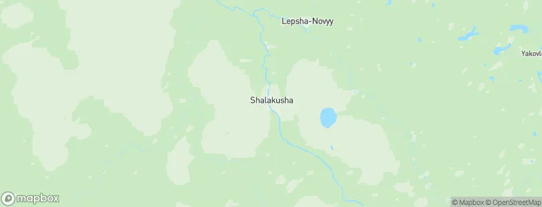 Shalakusha, Russia Map