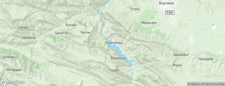 Shamil’kala, Russia Map