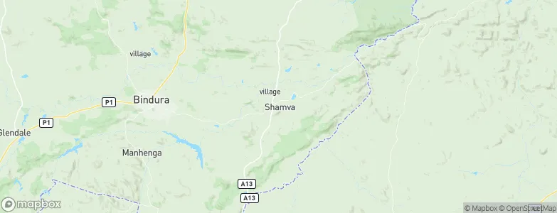 Shamva, Zimbabwe Map