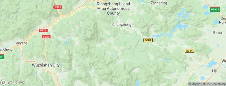 Shang’an, China Map