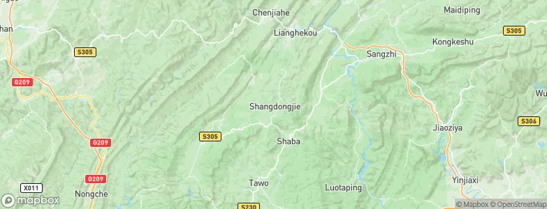 Shangdongjie, China Map