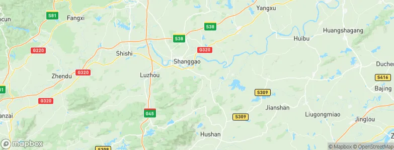 Shangganshan, China Map