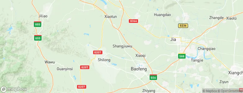 Shangjiuwu, China Map