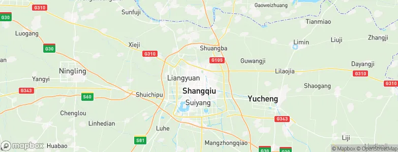 Shangqiu, China Map