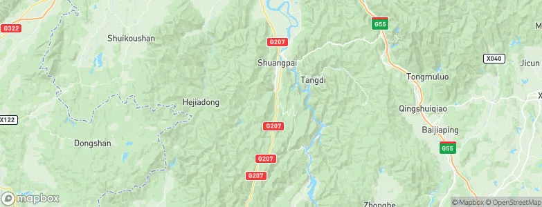 Shangrenli, China Map