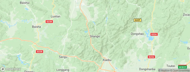 Shangxi, China Map