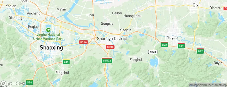 Shangyu, China Map