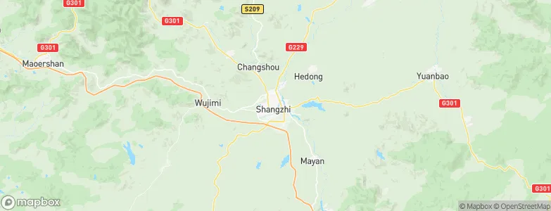 Shangzhi, China Map