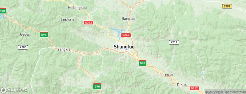 Shangzhou, China Map