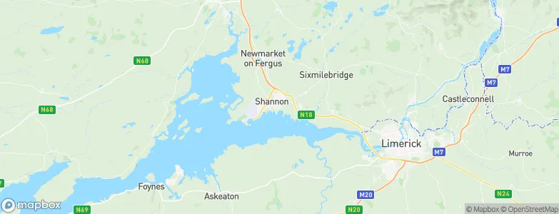 Shannon, Ireland Map