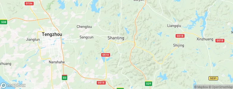 Shanting, China Map