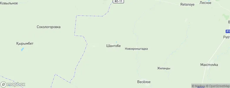 Shantobe, Kazakhstan Map