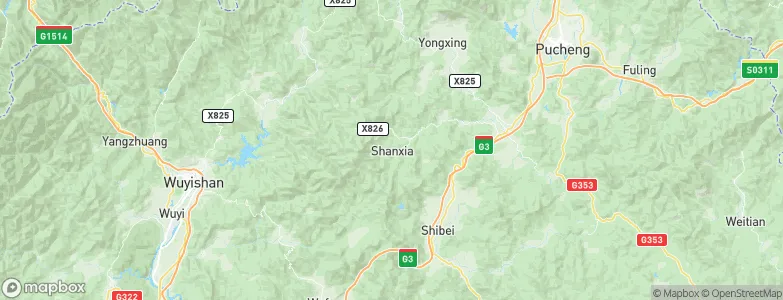 Shanxia, China Map