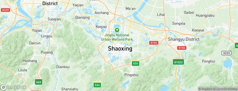 Shaoxing, China Map