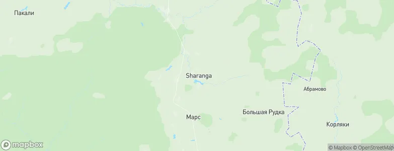 Sharanga, Russia Map