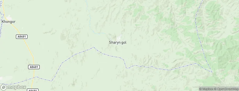 Sharïngol, Mongolia Map