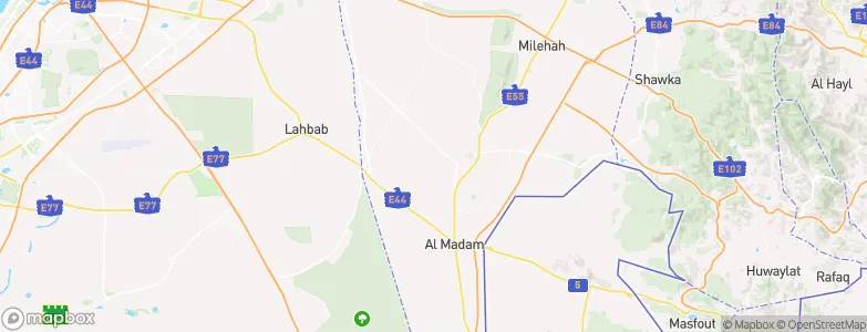 Sharjah Emirate, United Arab Emirates Map