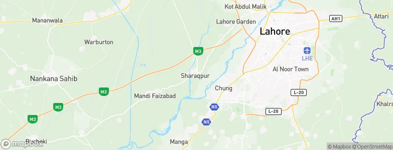 Sharqpur Sharif, Pakistan Map