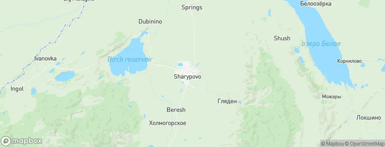Sharypovo, Russia Map