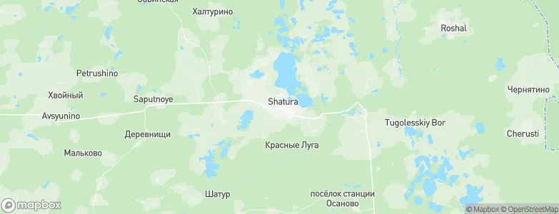 Shatura, Russia Map