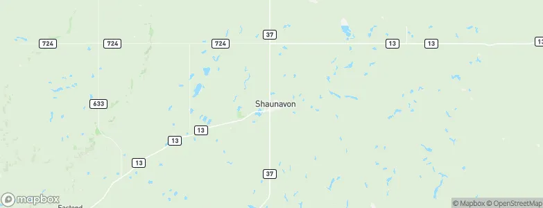 Shaunavon, Canada Map