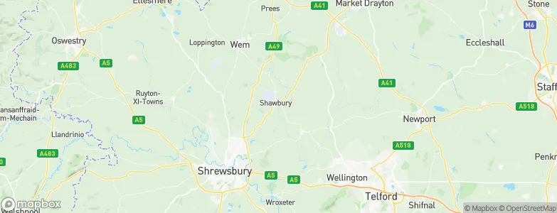 Shawbury, United Kingdom Map