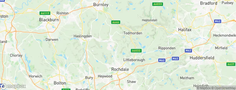 Shawforth, United Kingdom Map