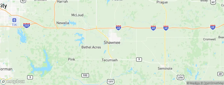 Shawnee, United States Map