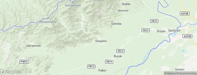 Shaydon, Tajikistan Map