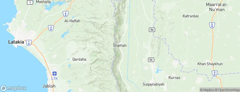 Shaţḩah, Syria Map