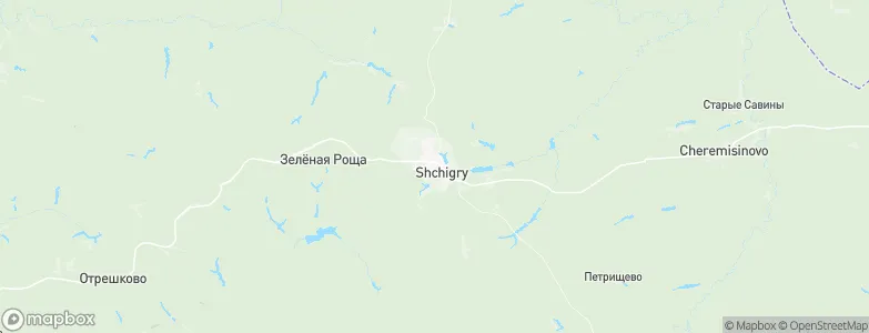 Shchigry, Russia Map