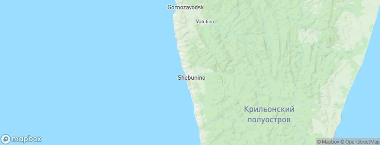 Shebunino, Russia Map