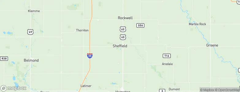 Sheffield, United States Map