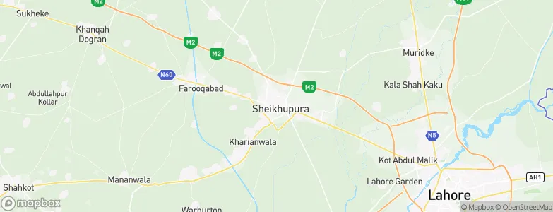 Shekhupura, Pakistan Map