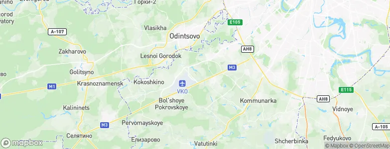 Shel’butovo, Russia Map
