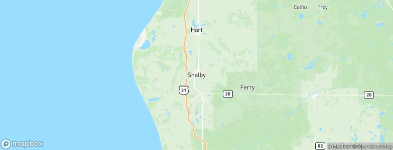 Shelby, United States Map