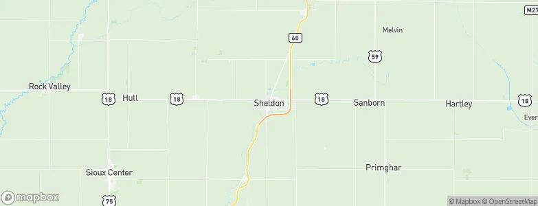 Sheldon, United States Map