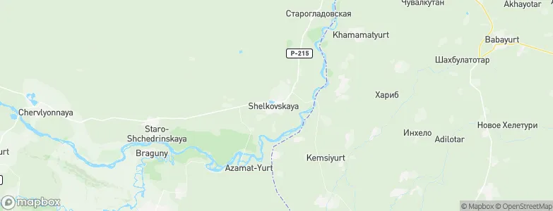 Shelkovskaya, Russia Map