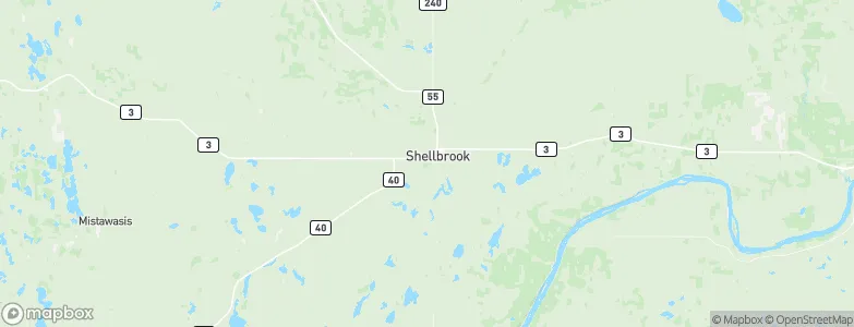 Shellbrook, Canada Map