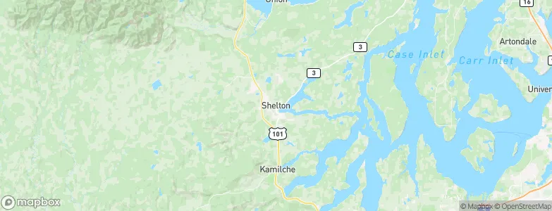 Shelton, United States Map