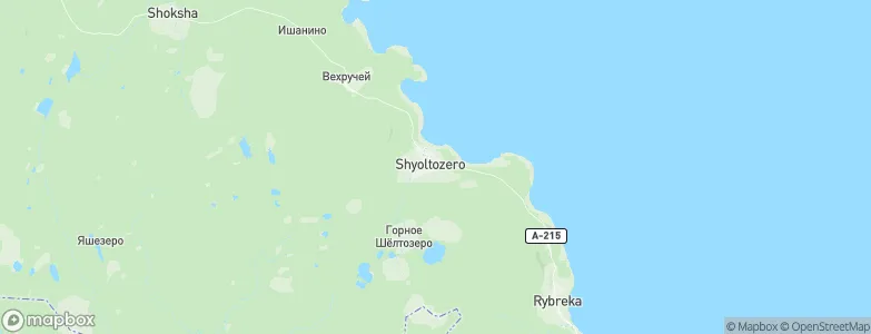 Sheltozero, Russia Map