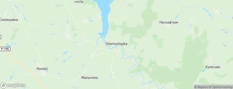 Shemysheyka, Russia Map