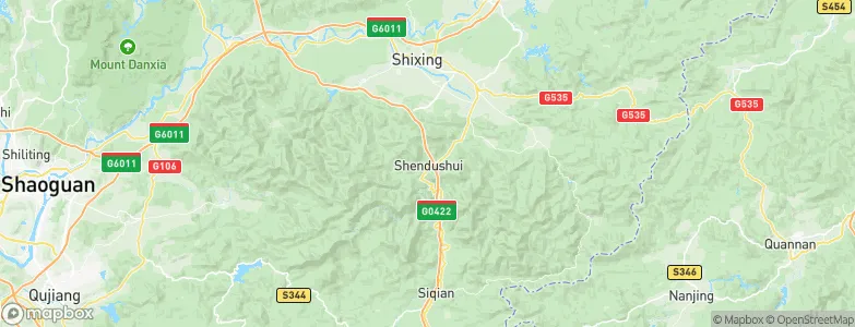 Shendushui, China Map