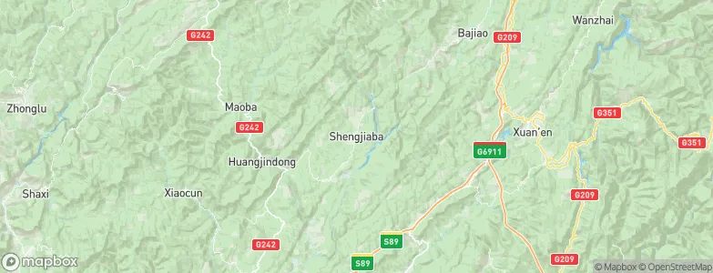 Shengjiaba, China Map