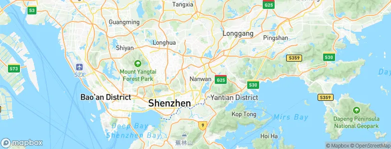 Shenzhen, China Map