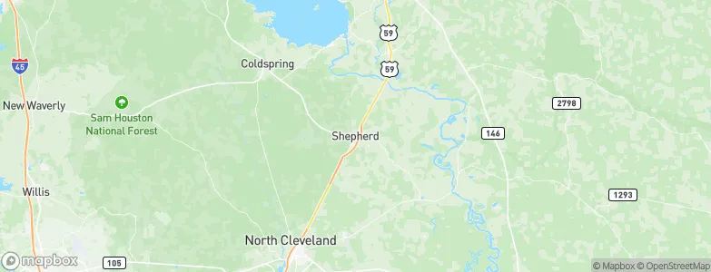 Shepherd, United States Map
