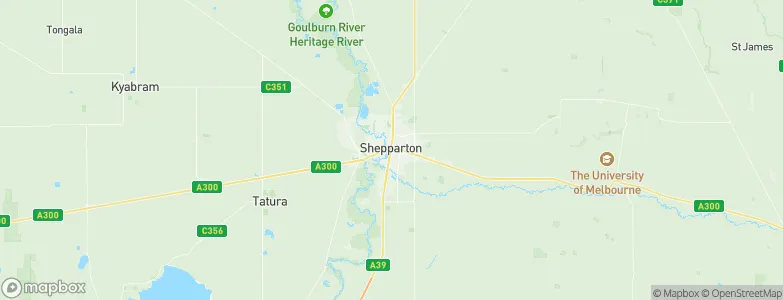 Shepparton, Australia Map