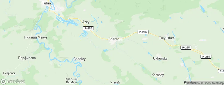 Sheragul, Russia Map