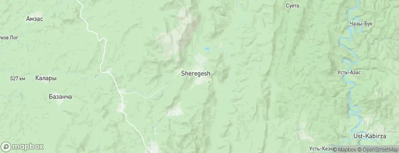 Sheregesh, Russia Map